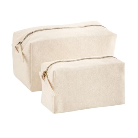 Westford Mill Canvas Toiletry Bag 11cm x 21cm x 11cm Naturlig