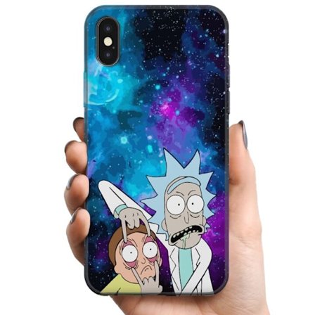 Kompatibelt Mobildeksel til Apple iPhone XS Rick og Morty