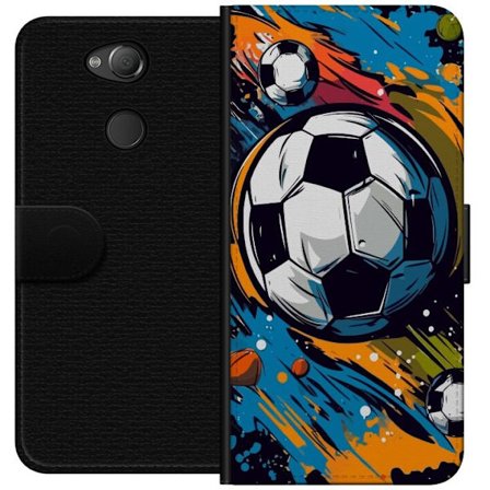 Plånboksfodral till Sony Xperia XA2 med Fotbollar