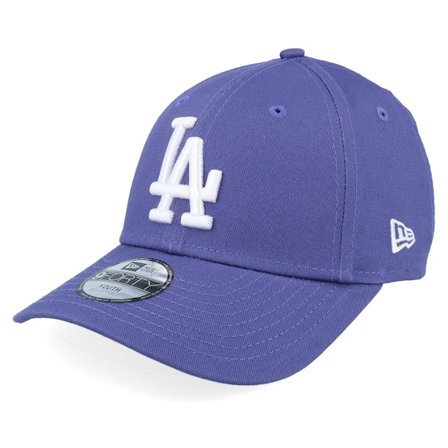 New Era - Púrpura adjustable Gorra - Kids Los Angeles Dodgers League Essential 9FORTY Purple/White Adjustable @ Hatstore