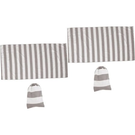 2 Sæt Store Strandhåndklæder Dekorativ Hudvenlig Smidig Svømmehåndklæde til Strand Pool Fitness Yoga