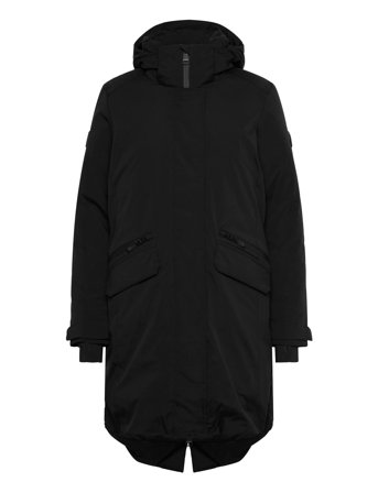 Superdry City Fishtail Padded Parka - Black - S
