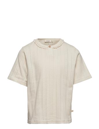 Nmfsafran Ss Loose Top Lil Beige Lil'Atelier