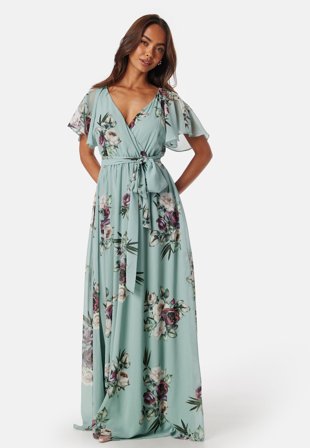 Goddiva-Flutter Floral Maxi Dress-XXS (UK6)