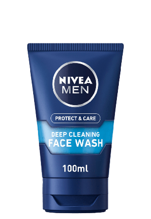 NIVEA Ansiktsrengöring Protect & Care Deep Cleaning Face Wash 100 ml MEN Ansikte Herr ONESIZE