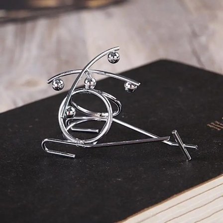 Newtons vagga balans stålkulor skolundervisningstillbehör fysik pendel skrivbordsleksak gåvor heminredning~01741