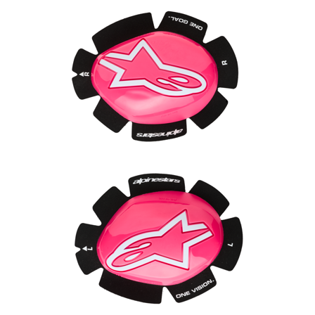 Sliders Genoux Alpinestars GP Plus Rose Fluo/Blanc Taille unique