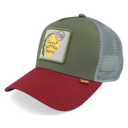 Djinns - Grün trucker Cap - Hft Cap Bitter Olive/Wine/Grey A-Frame Trucker @ Hatstore