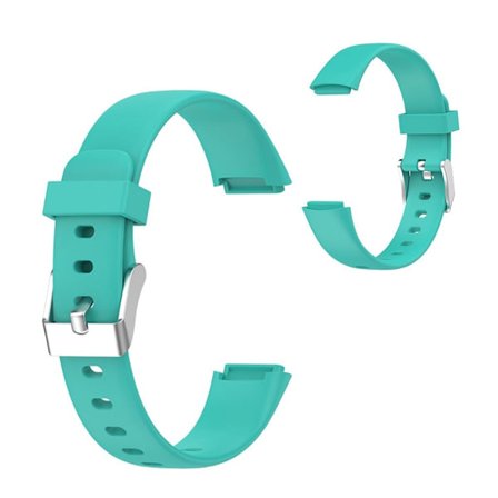 Fitbit Luxe klockarmband i silikon - Cyan / Storlek: L