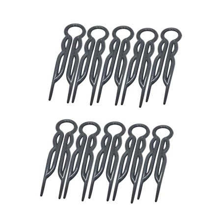 Set med 10 magiske hårnåler - Svart