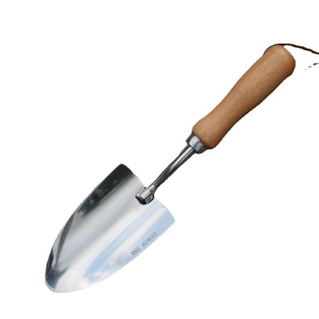 Lille haveskovl i rustfrit stål til havearbejde