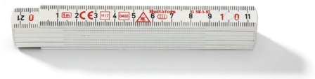 Hultafors G 59-1-10 VI Måttstock vit, 1 meter, Mått & vattenpass