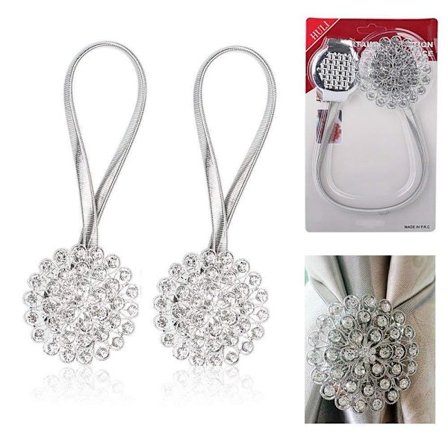 Magnetiska gardinuppsättningar 2PCS Magnetiska gardinuppsättningar Mag