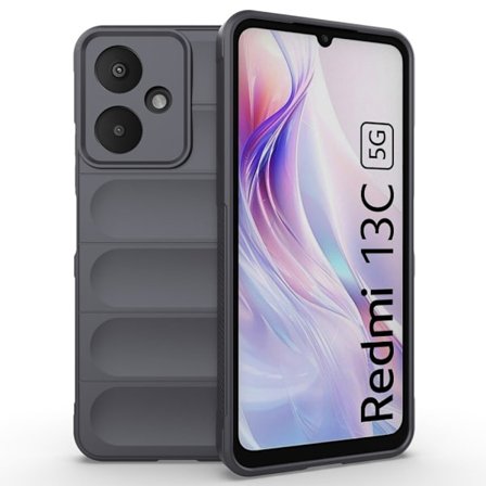 Blødt grebsformet Xiaomi Redmi 13C cover - Mørkegrå