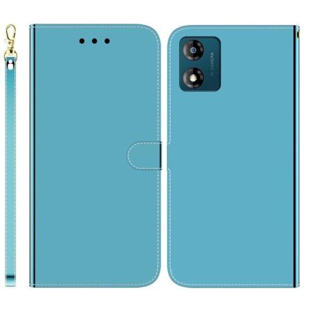 Mirror Motorola Moto E13 Flip Etui - Blå Blue