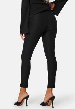 BUBBLEROOM - Selene Stretchy Ankle Push-Up Trousers - Black