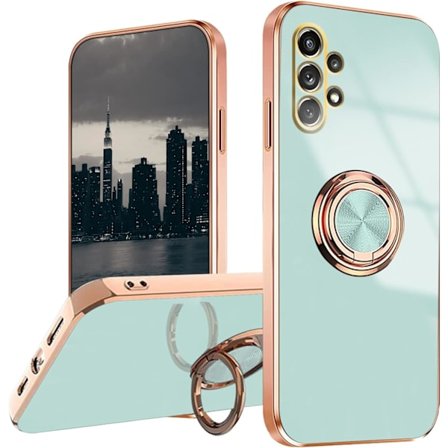 Cover til Samsung Galaxy A32 5G (Grøn), Samsung A32 5G Cover Stødsikkert, Belægning 360 Graders Beskyttelse Magnetisk Cover Bilholder Cover_yux