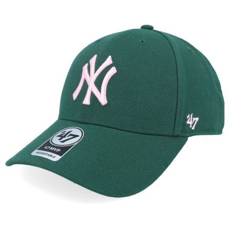 47 Brand - MLB Grön Keps - New York Yankees Mvp Dark Green Adjustable @ Hatstore