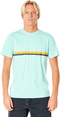 Rip Curl Men's Surf Revival Strip Tee Men short-sleeved sweaters Blue L