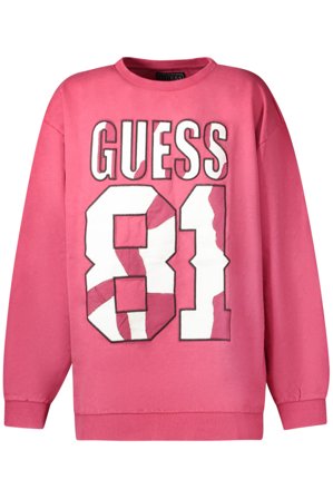 Guess Jeans Felpa Senza Zip Bambino Rosso