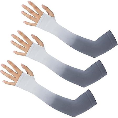 3 par UPF 50 Anti-UV Kylning Arm Sleeves Gradient Sommar Solskydd Arm Sleeves för Utomhussporter Cykling Körning Löpning