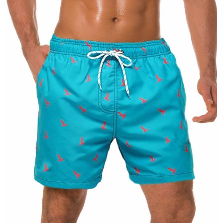 Opløselige badebukser Fødselsdagsspøg Sjov Bachelor Beach Party-gave til din bror Mist sine badebukser i poolen (FÅ DEN) Fugle-Blå