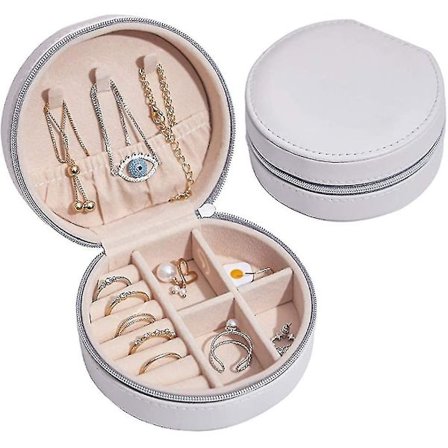 Smykkeæske, Rejse Læder Smykke Organiser, Smykke Opbevaring