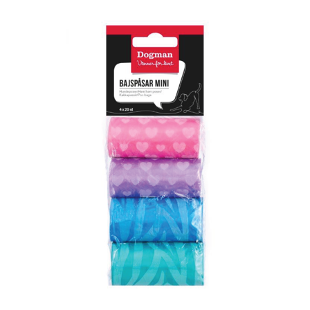 Dogman Hundeposer Mini Fargerike, 4 x 20 stk.
