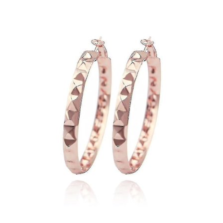 Hmwy Dame Bambus Store Øredobber Rosegull