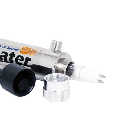 Vatten UV-Desinfektionssystem, 1gpm Flödeshastighet, Hushållsvattenrening, VIT, 220V