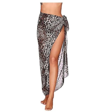 Kvinde Strand Sarong Pareo Chiffon Bikini Wrap Nederdel Cover Up til Badetøj-WELLNGS