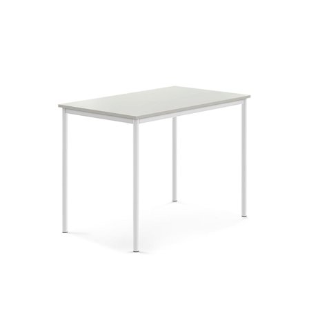 Stół BORÅS, 1200x800x900 mm, laminat szary, biały