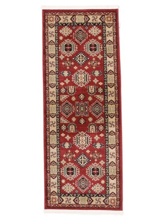 Gangloper 80X200 Şirvan Kazak Vloerkleed - Rood/Beige