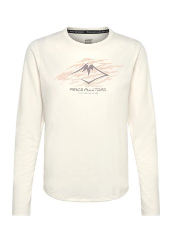 Asics Fujitrail Logo Ls Top - Cream - L