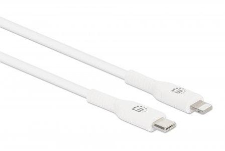 Manhattan MH Cable, USB C to Lightning, White, 2m, Retail Box