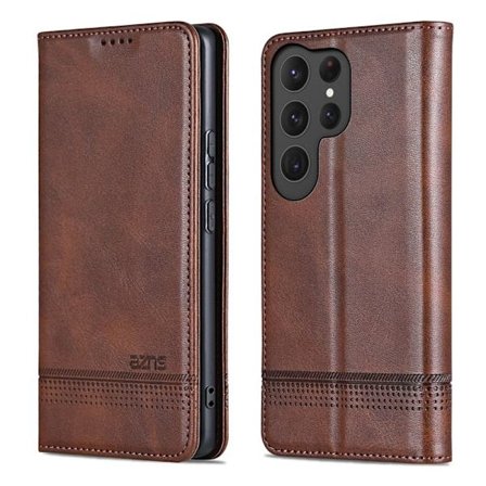 AZNS Samsung Galaxy S26 Ultra Plånboksfodral Konstläder - Brun