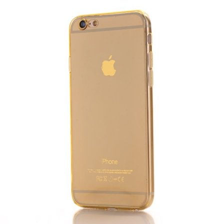 iPhone 6 /6s Silikonskal Transparant - Guld