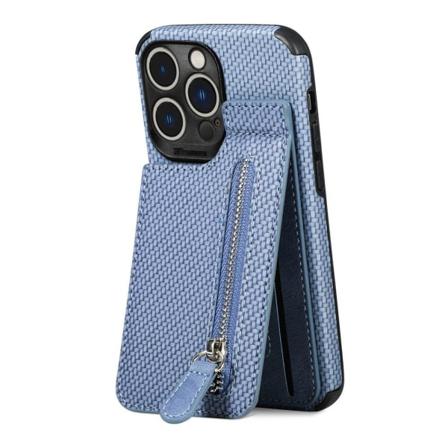 Iphone 14 Pro Max Mobilskal Med Ett Stativ - Blå Blue