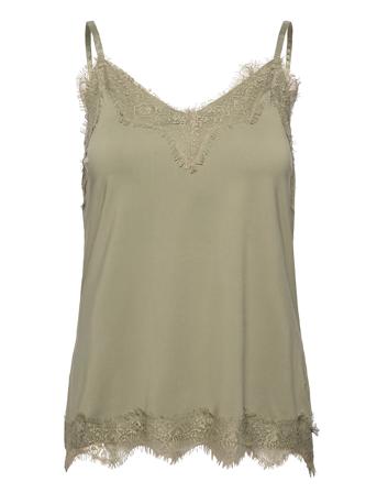 Cc Heart Rosie Lace Top T-shirts & Tops Sleeveless Grønn Coster Copenhagen*Betinget Tilbud