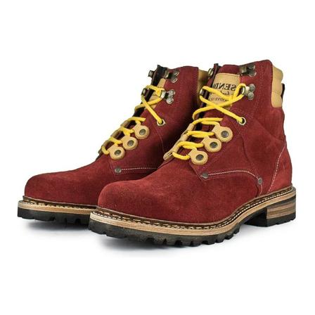 Sendra, Lace-up Boots Czerwony, Mężczyzna, Rozmiar: 42 EU