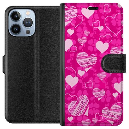 Yhteensopiva Lompakkokotelo Apple Apple iPhone 13 Pro Max PopSydänKuviointi