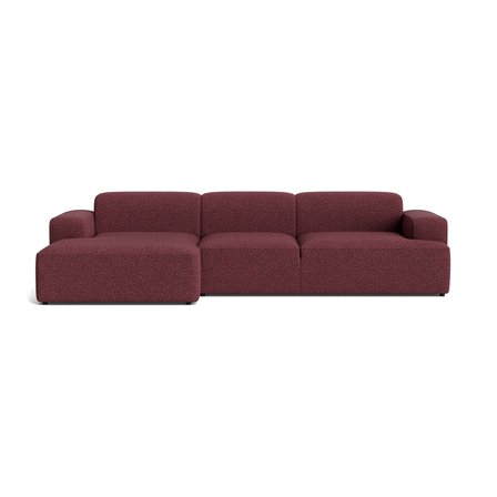 Madrid XL chaiselong sofa, venstrevendt - Adventure Rød Blå - 317x101x75 - Sofa, chaiselong