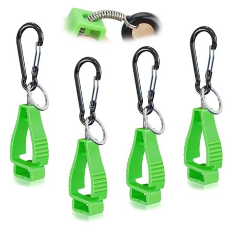 4 stk., arbeidshanskeklips, hanskeholdere, tilbehør til arbeidsbelte, arbeidshanskeklips