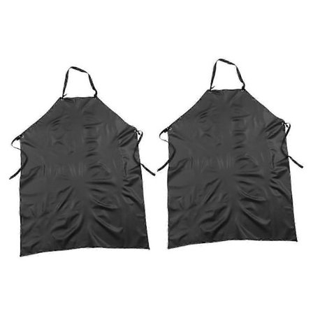 Ekstra tykt beige køkkenforklæde til madlavning, bagning og opvask - humoristisk design, vinylmateriale, perfekt pasform