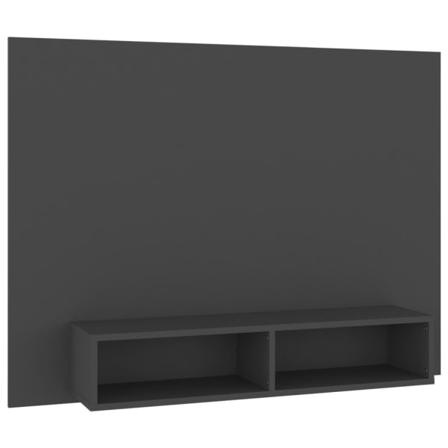 Vidaxl Väggmonterat Tv-skåp Grå 120x23,5x90 Cm Konstruerat Trä Grå