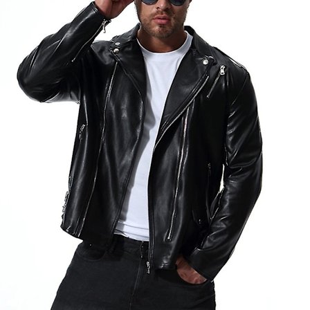 Miesten nahkatakki paksu muoti syksy & talvi nahkatakki