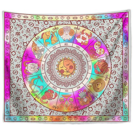 Alterduk Zodiac Heksekunst Alter Tarot Spredning Toppduk Wiccan Kvadrat Spirituelt Hellig Duk 51 X 59 Tommer