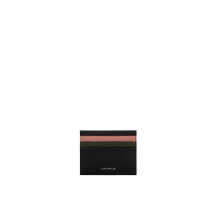 Coccinelle, Metallic Monogram Cardholder Czarny, Kobieta, Rozmiar: ONE Size