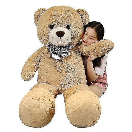 Gigantisk 105/125/145cm Myk Teddybjørn Plysjleker Brunbjørn Super B-Perfet