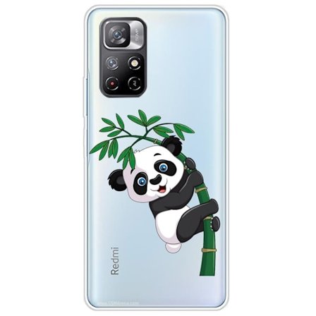 Deco Xiaomi Redmi Note 11T 5G / Xiaomi Redmi Note 11S 5G skal - Panda Som Klättrar I Bambu